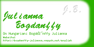 julianna bogdanffy business card